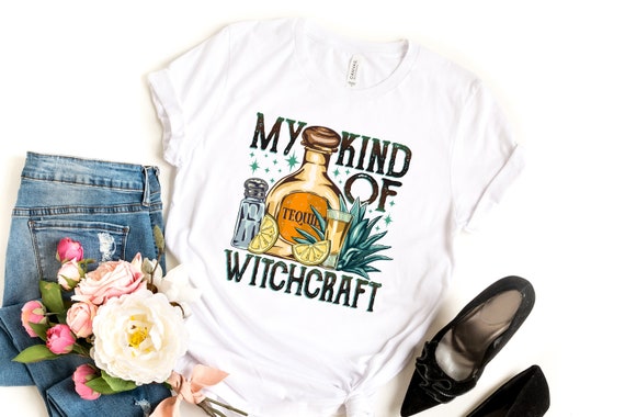My Kind Of Witchcraft Tee, Witches T-Shirt, Tequila Lime Drinking Tee, Halloween Shirts, Funny Halloween T-Shirt, Halloween Party Shirt