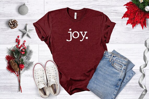 Christmas Joy Shirt, Joy Shirt, Merry Christmas Shirt, Choose Joy, Joy Winter Shirt, Typewriter Pixelated font