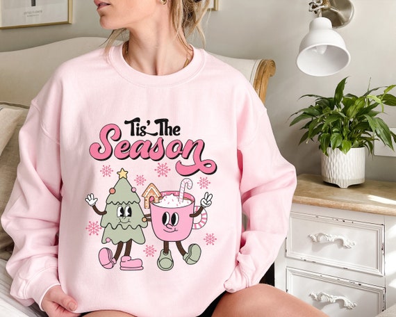 Tis The Season Christmas Sweatshirt, Cute Retro Christmas Sweatshirt, Christmas Sweatshirt, Vintage Christmas, Holiday Apparel