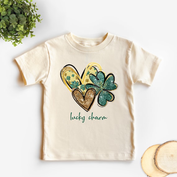 Lucky Charm Toddler Shirt, St Patrick's Day Kids Shirt, Shamrock Kids Shirt, Toddler Shirt, Newborn Lucky Charm Heart, Lucky Baby Shirt