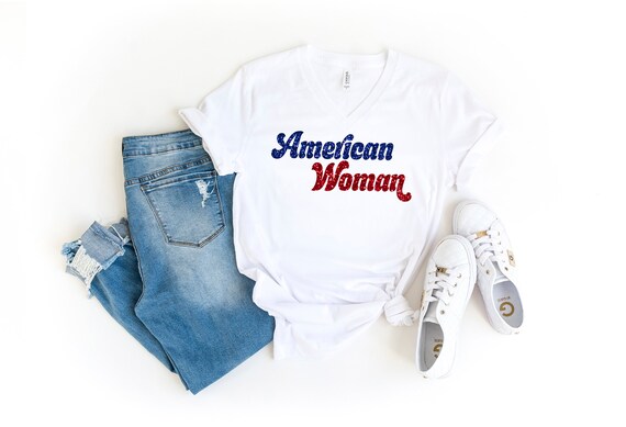 American Woman Shirt, 4th of July Shirts, Shirts for Women, Fourth Of July, Independence Day Shirt, 4th of July Tee