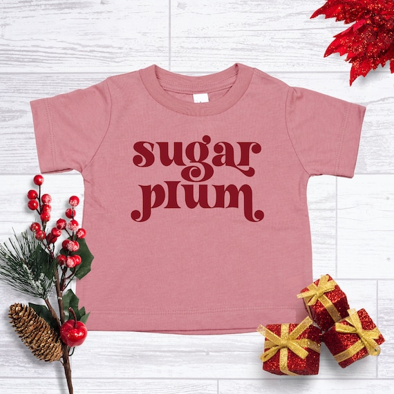 Sugar Plum Kids Shirt, Christmas Tee, Kids T-Shirt, Christmas Shirts For Kids, Holiday Shirt, Sugar Plum Christmas Shirt, First Christmas