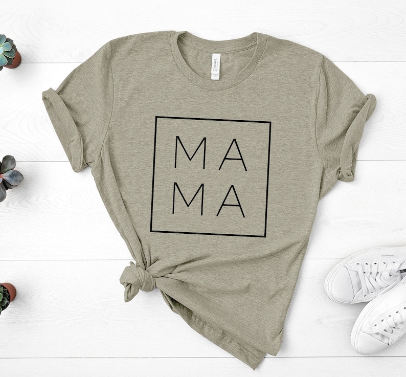 Mama Shirt, Mama Square, Mom Shirts, Momlife Shirt, Mom Life Shirt, Shirts for Moms, Mothers Day Gift, Cool Mom Shirts, Shirts for Moms Heather Stone