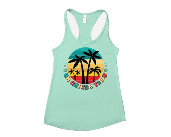 On Cruise Time shirt, Cruise Tank Top With Palm Trees, Gift For Cruise Shirt, Cruising shirt, Family Cruise Shirts, Vacation Shirts, Friends