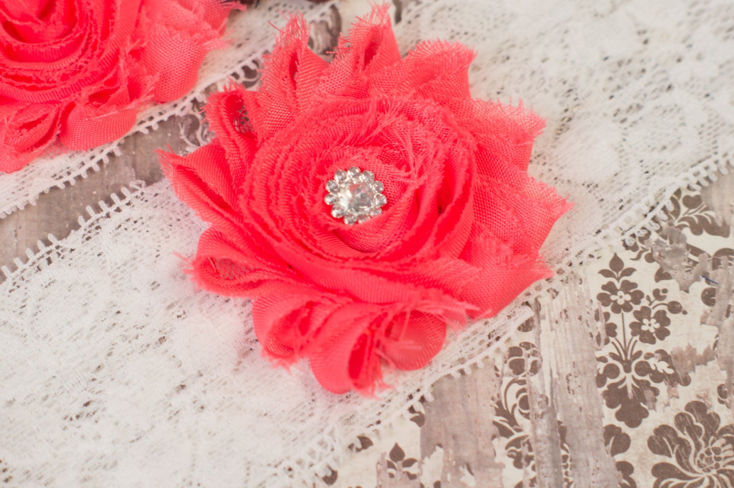 Wedding Garter Coral and Brown Bridal Garter Sets Coral | Etsy