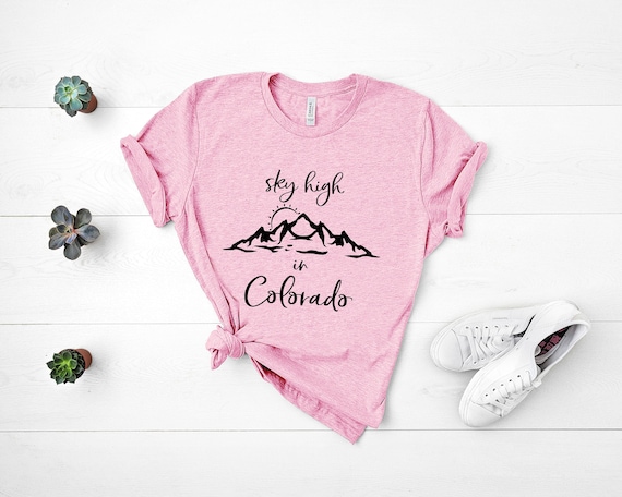 Sky High In Colorado Shirt, Country Music Shirt, Country Concert T-shirt, Country Girl, Girls Country Music, Vacation Shirt, Colorado Tee