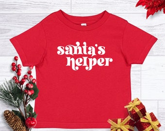 Santa's Helper Kids Shirt, Santa's Helper Christmas, Kids Christmas Shirt, Christmas Shirts For Kids, Christmas Shirt, Kids Christmas Tshirt