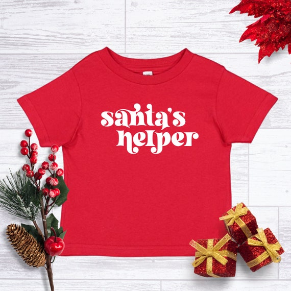Santa's Helper Kids Shirt, Santa's Helper Christmas, Kids Christmas Shirt, Christmas Shirts For Kids, Christmas Shirt, Kids Christmas Tshirt
