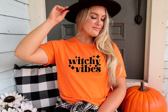 Witchy Vibes T-shirt, Halloween Womens Shirt, Witch Halloween Tee, Ladies Fall Shirt, Halloween Shirt, Witch Shirt, I Love Halloween