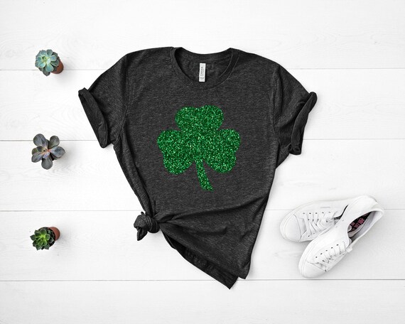 St Patricks Day Shirt,Womens Irish Shirt,Glitter Shamrock Tee,St Patty's Day T-Shirt,St. Pattys Day Shirt,St Patricks Day Adults,Irish