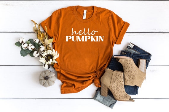 Fall Shirt For Women, Hello Pumpkin Shirt, Trendy Fall Shirts, Pumpkin Patch Shirt, Women's Fall TShirt, Pumpkin T-Shirt, Fall Tee, Gift