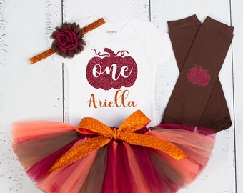 Fall First Birthday Outfit,Personalized Girls First Birthday,Fall Baby Girl Outfit,Pumpkin Birthday,Fall 1st Birthday,Pumpkin 1st Birthday
