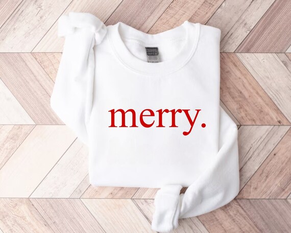 Merry Christmas Sweatshirt, Christmas Sweatshirt, Christmas Shirt For Women, Christmas Crewneck Sweatshirt, Holiday Sweater, XMas Sweater
