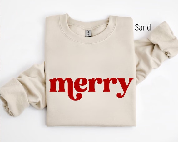 Merry Christmas Sweatshirt, Christmas shirt for Women, Holiday Sweater, Merry Christmas Sweatshirt, Christmas Crewneck Sweatshirt