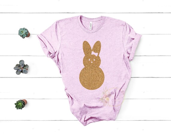 Easter Shirt, Easter Bunny Shirt, My Peeps Shirt, Womens Easter T-Shirt, Glitter Easter Shirt, Happy Easter Shirt, Cute Easter Shirt