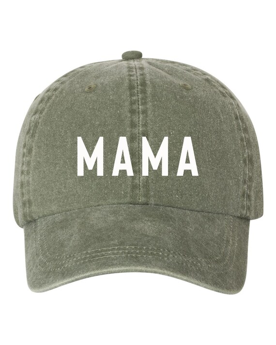Mama Hat, Mommy Hat, Adjustable Hat, Mama Baseball Hat, Mothers Day Gift for Mom, Hats for Mom, Mom Christmas Gifts, Pigment Dyed