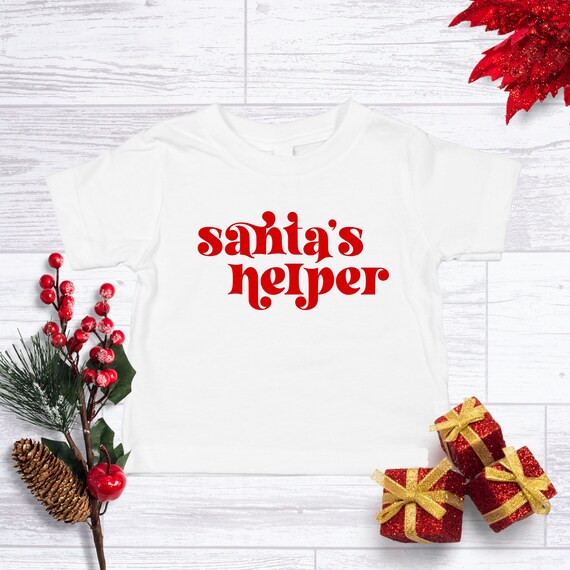 Santa's Helper Kids Shirt, Santa's Helper Christmas, Kids Christmas Shirt, Christmas Shirts For Kids, Christmas Shirt, Kids Christmas Tshirt