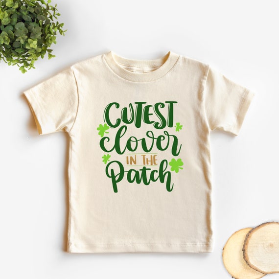 Cutest Clover In The Patch Kids St. Patricks Day Shirt, Shamrock T-Shirt, Baby Clover St. Paddy's Day Tee, Toddler Shamrock Shirt