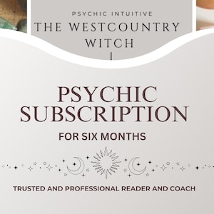 Psychic Subscription, 6 months of unlimited psychic tarot intuitive readings