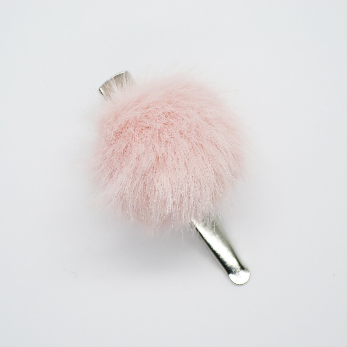 Soft hair Clips Fur hair clip mink hair clip faux fur Etsy