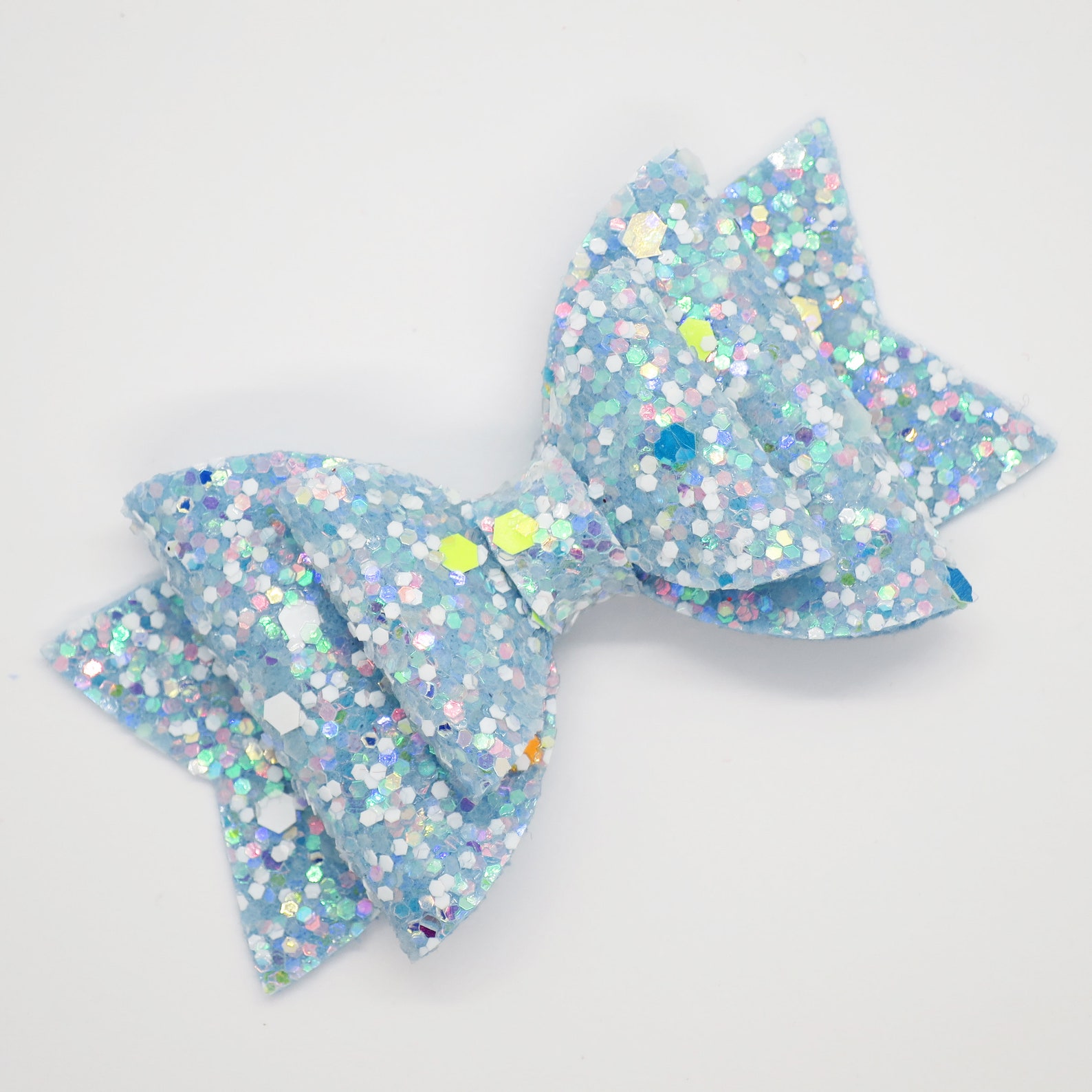 Pink Hair Bow Glow in the Dark Bow Glitter Hair Clip Baby - Etsy