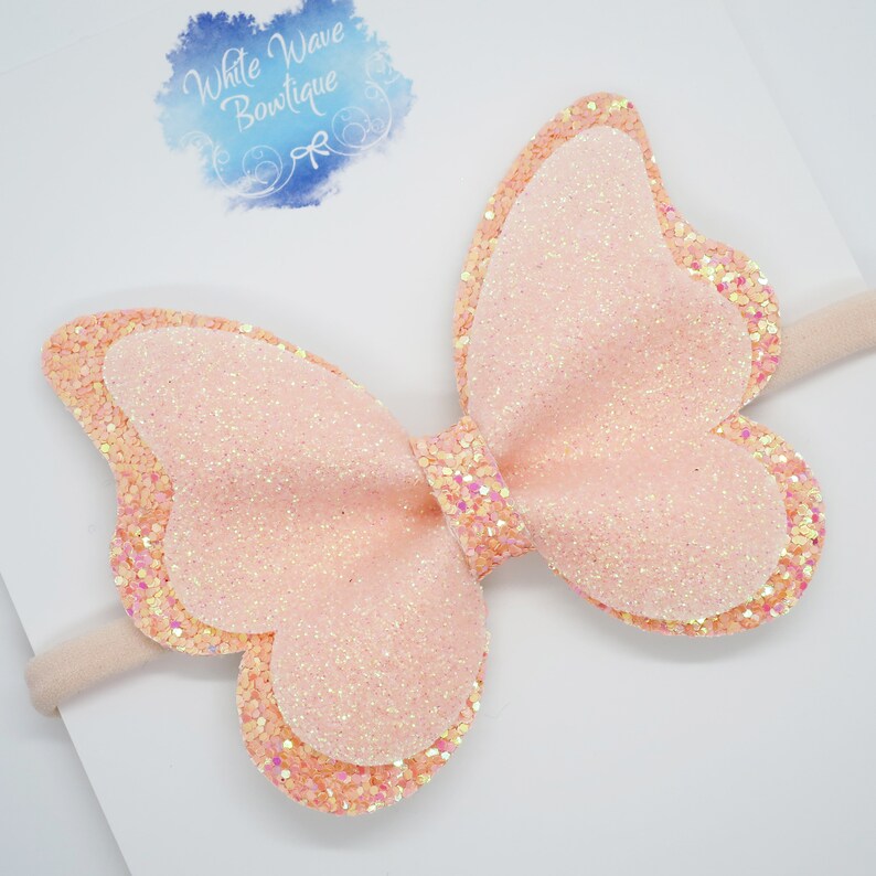Glitter butterfly clips butterfly hair clip glitter Etsy