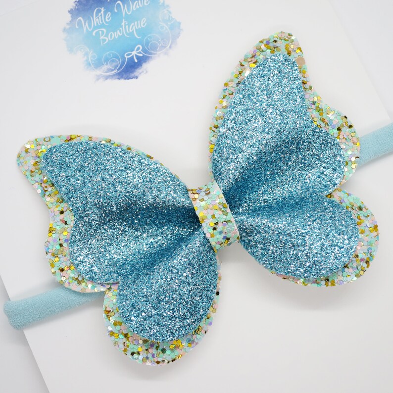 Glitter butterfly clips butterfly hair clip glitter Etsy