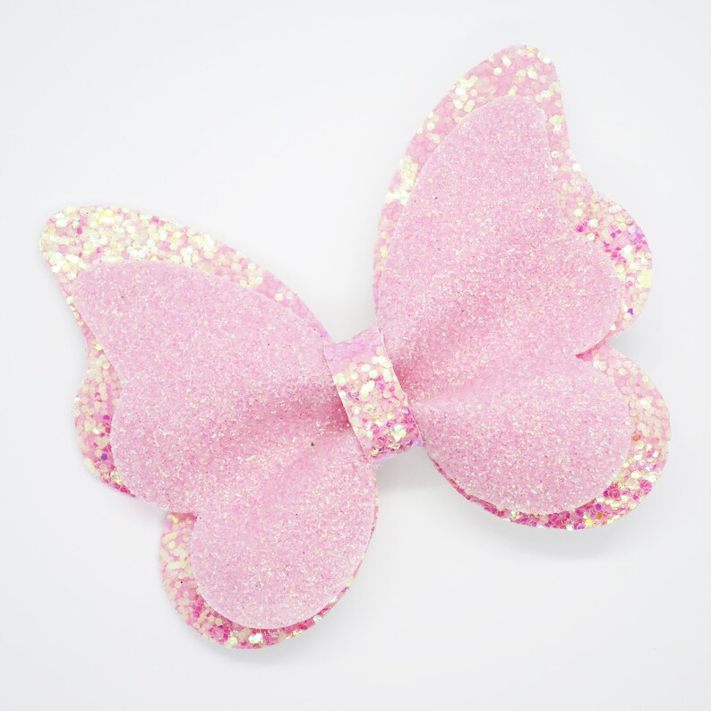 Glitter butterfly clips butterfly hair clip glitter Etsy