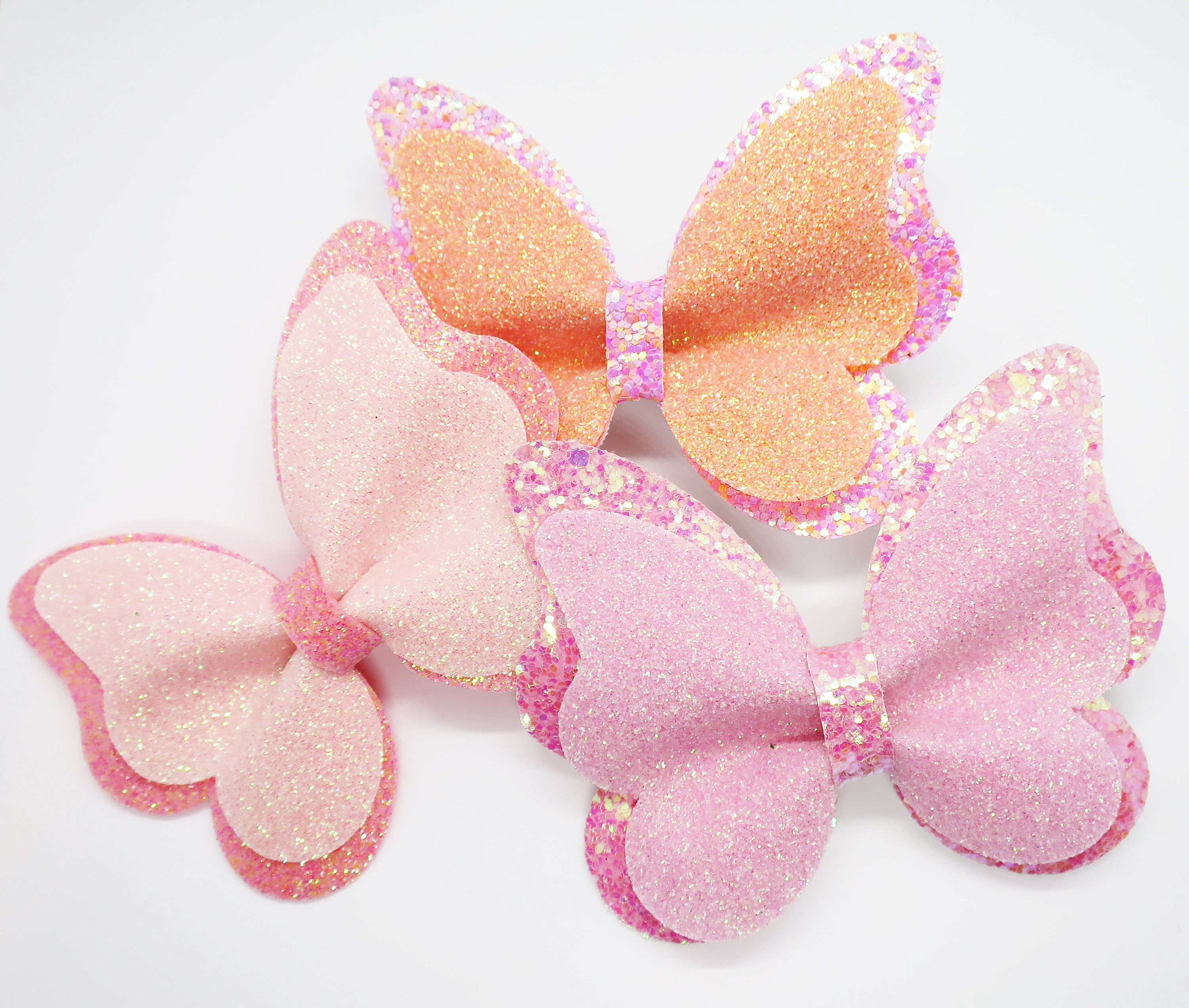 Glitter butterfly clips butterfly hair clip glitter Etsy