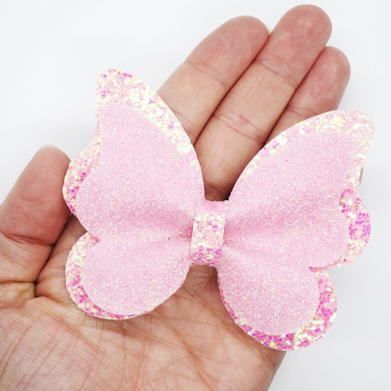 Glitter butterfly clips butterfly hair clip glitter Etsy