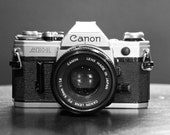 8x12 Vintage Camera Print - Canon AE-1 - PRINT ONLY - Black & White