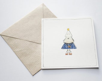 Scottish Handmade Christmas Card