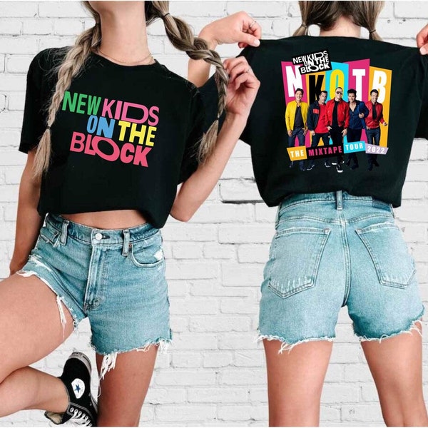 New Kids On The Block Shirt, New Kids On The Block Fan Shirt, New Kids On The Block Band Tee, Vintage NKOTB Shirt, NKOTB Mix Tape Tour Tee