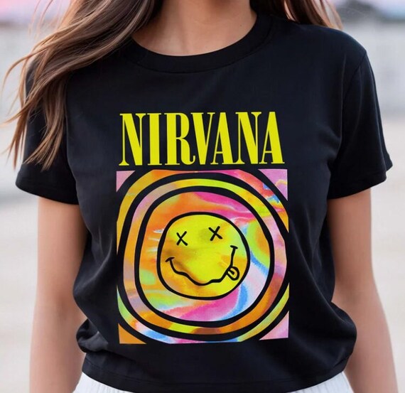 Nirvana Smile Face T-shirt Nirvana Smile Face Shirt Nirvana - Etsy