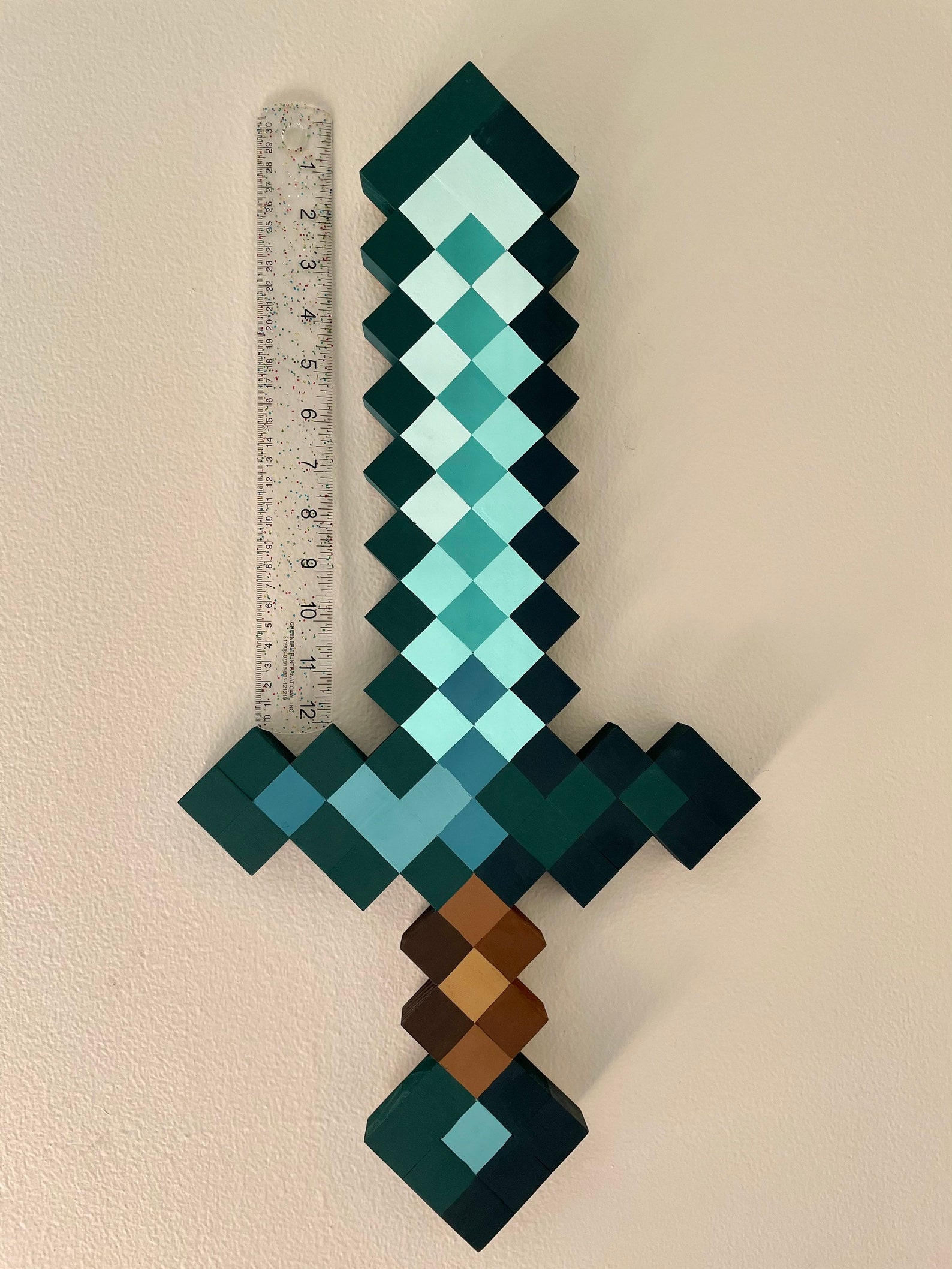 Jumbo Minecraft Sword Wall Decor Etsy