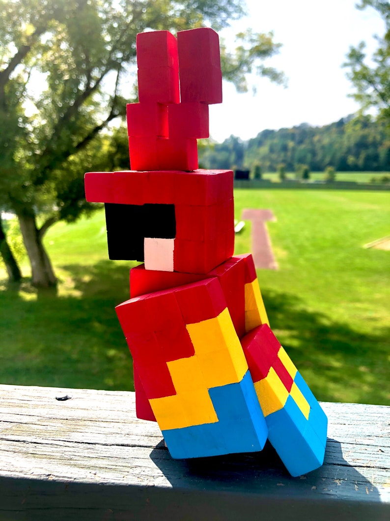 Handmade Minecraft Parrot Etsy