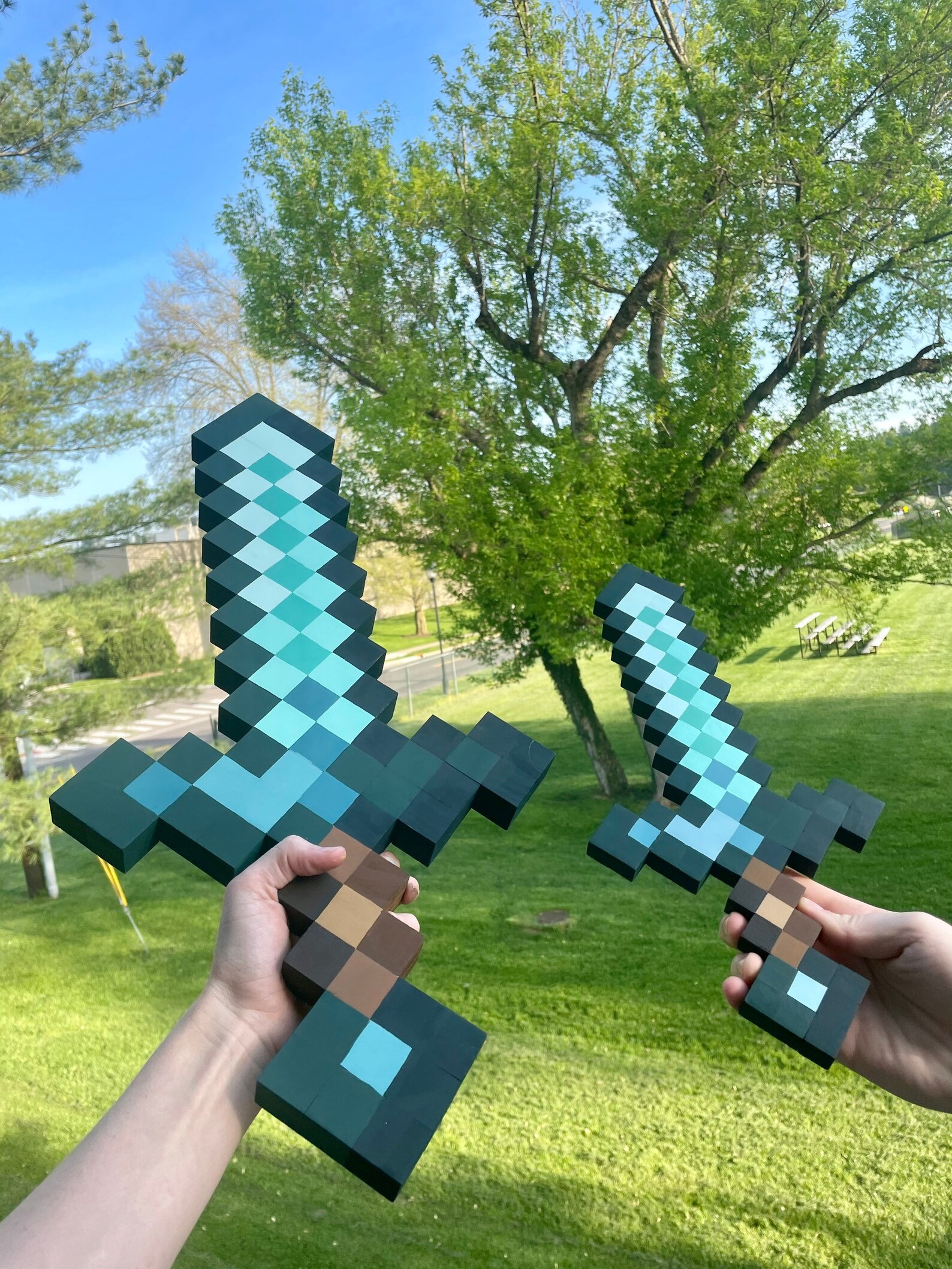 Jumbo Minecraft Sword Wall Decor Etsy