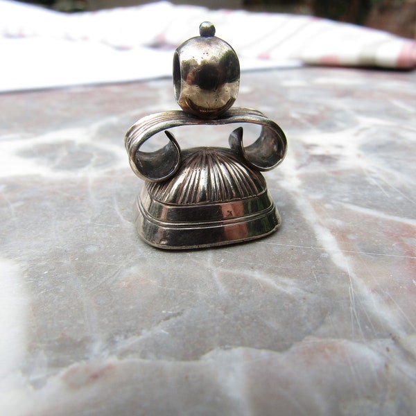 Llavero - Llavero con sello victoriano chapado en oro para cadena de reloj - (107334E)