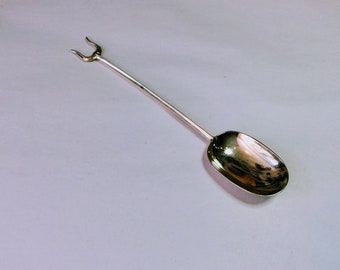 Olive Fork / Spoon English Silver Sterling 1924  (104724E)