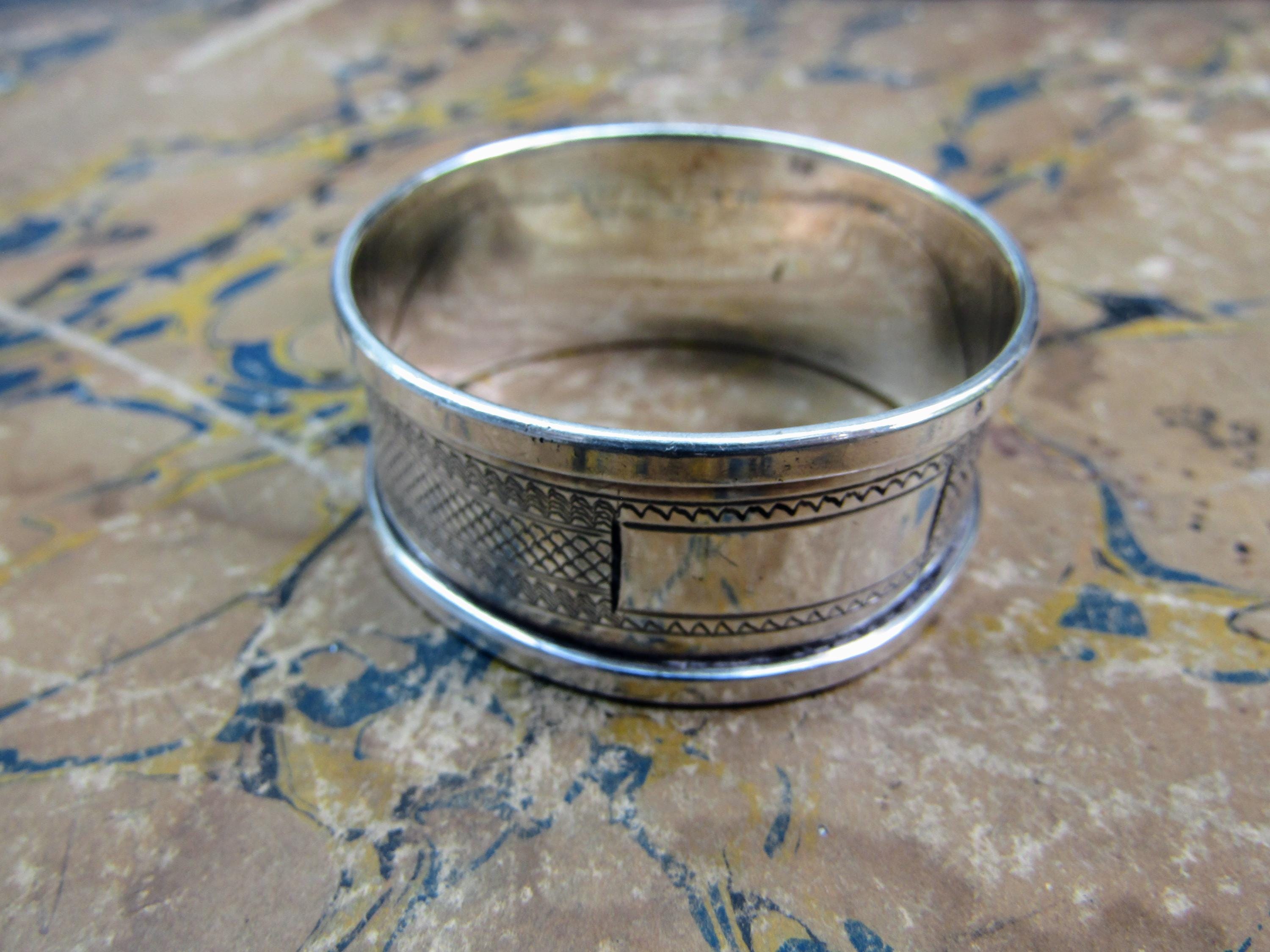 ナプキンリング 英国製スターリングシルバー 1947年 (J2BE) - Etsy 日本