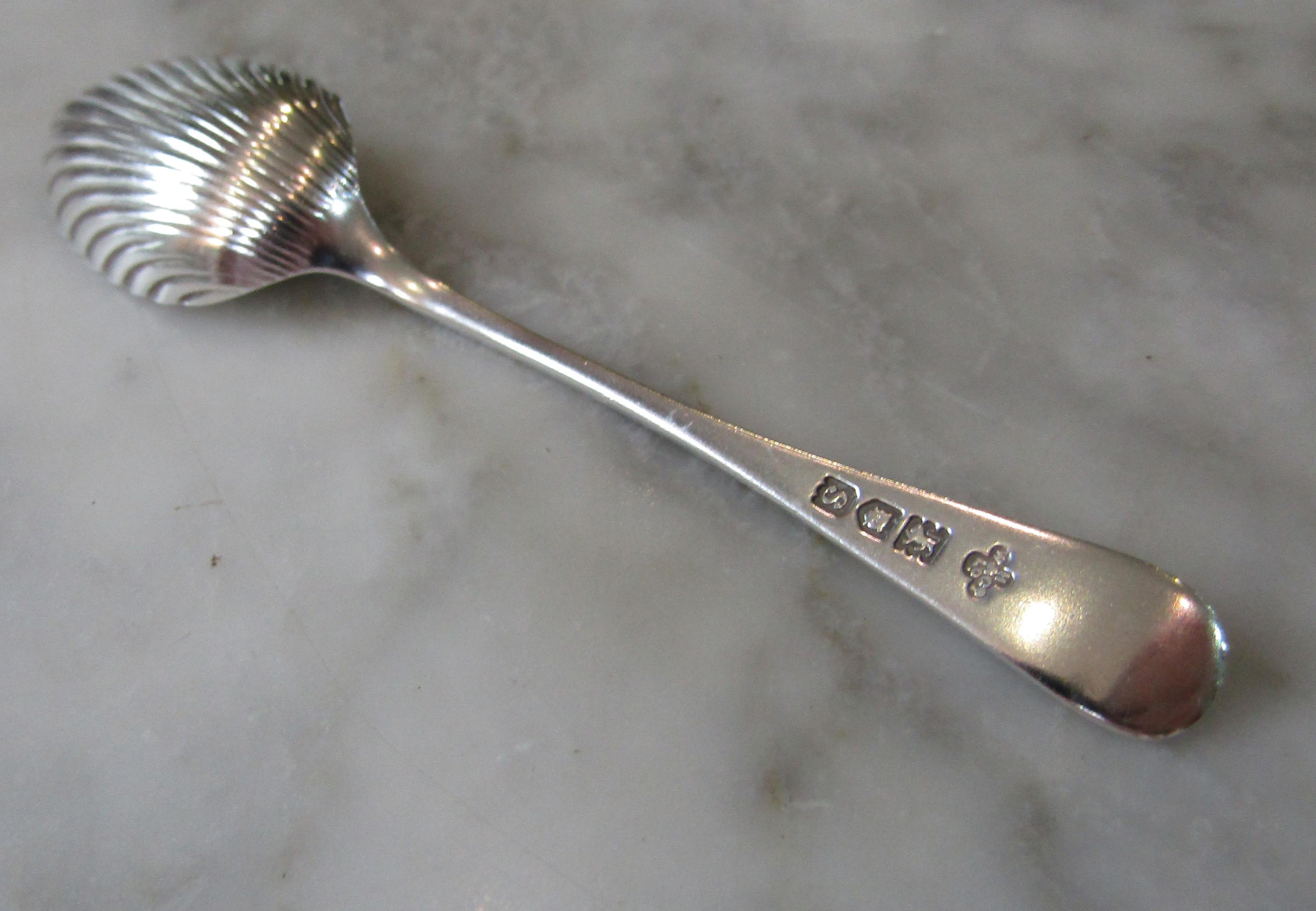 スプーン スターリングシルバー 925 - 1913 - シェルディテール (P1E