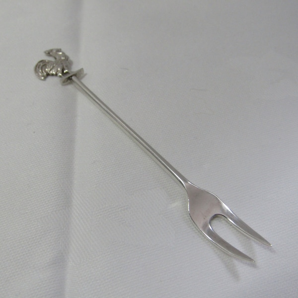 Cocktail Stick -Olive Fork  Sterling Silver 1927 Art Deco   (107160E)