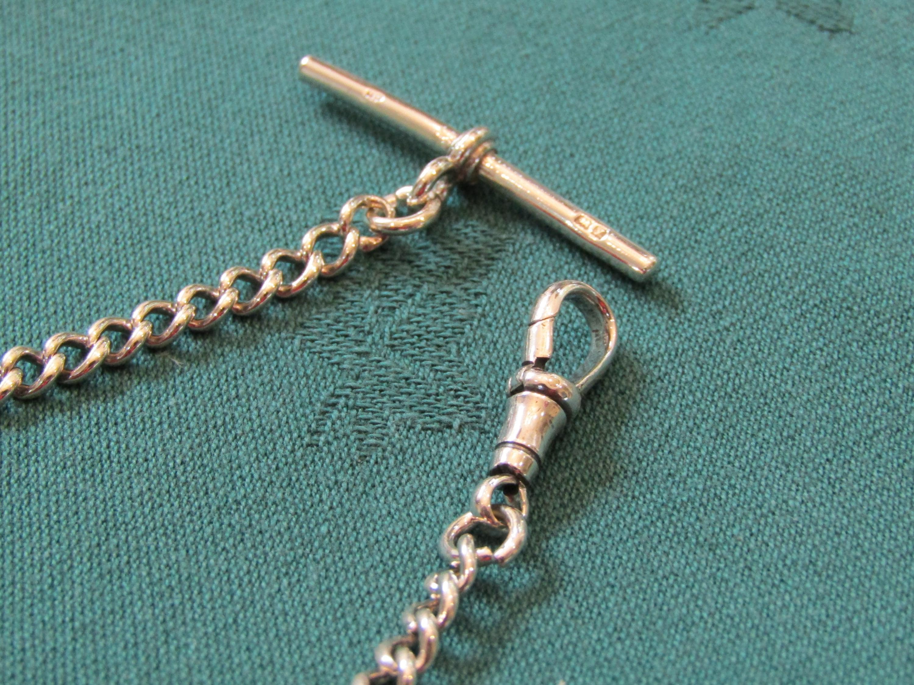 ウォッチチェーン シングル アルバート スターリングシルバー