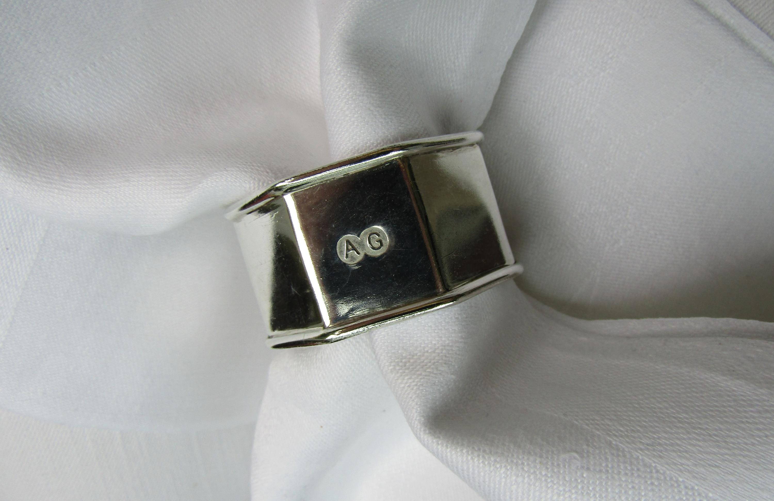ナプキンリング 英国製スターリングシルバー 1993年 (D2BE) - Etsy 日本