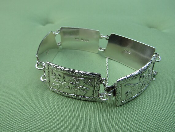 アクセサリー vintage silver925 design bracelet 925 Sterling Silver Vintage Swirl Floral Vine Pattern Cuff