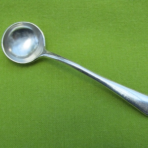 Salt Spoon Silver Sterling 925 - 1915 -  Old English Pattern   (108403E)