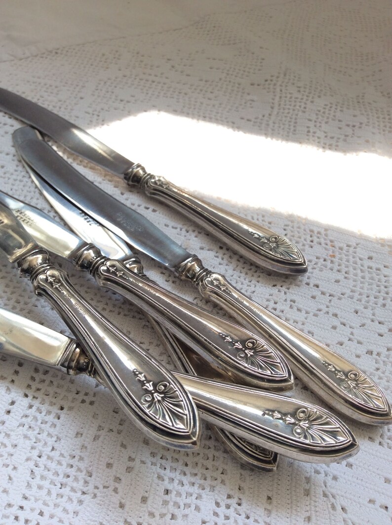 Butter Spreaders English Sterling Silver 1915 Set Six Etsy