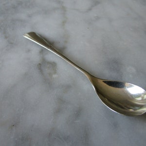 Mustard  Spoon Silver  English Silver Victorian 1897 Old English Pattern  (106813E)