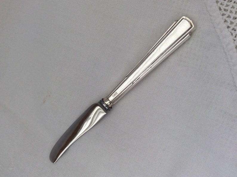 Tea Knives English Silver Art Deco 102876E
