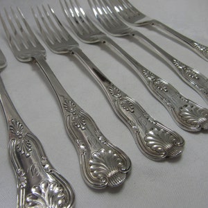 Salad Forks   Engraved " D " English Silver Plate Victorian (1071125E)
